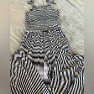 Striped navy and White girls summer Jumper size 16